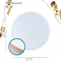 MDF ART BOARD CIRCLE WITH FRAME | WITH WHITE LAMINATION | 30 SM