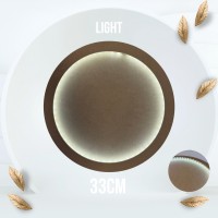 MDF ART BOARD CIRCLE WITH LIGHT | 33 SM |